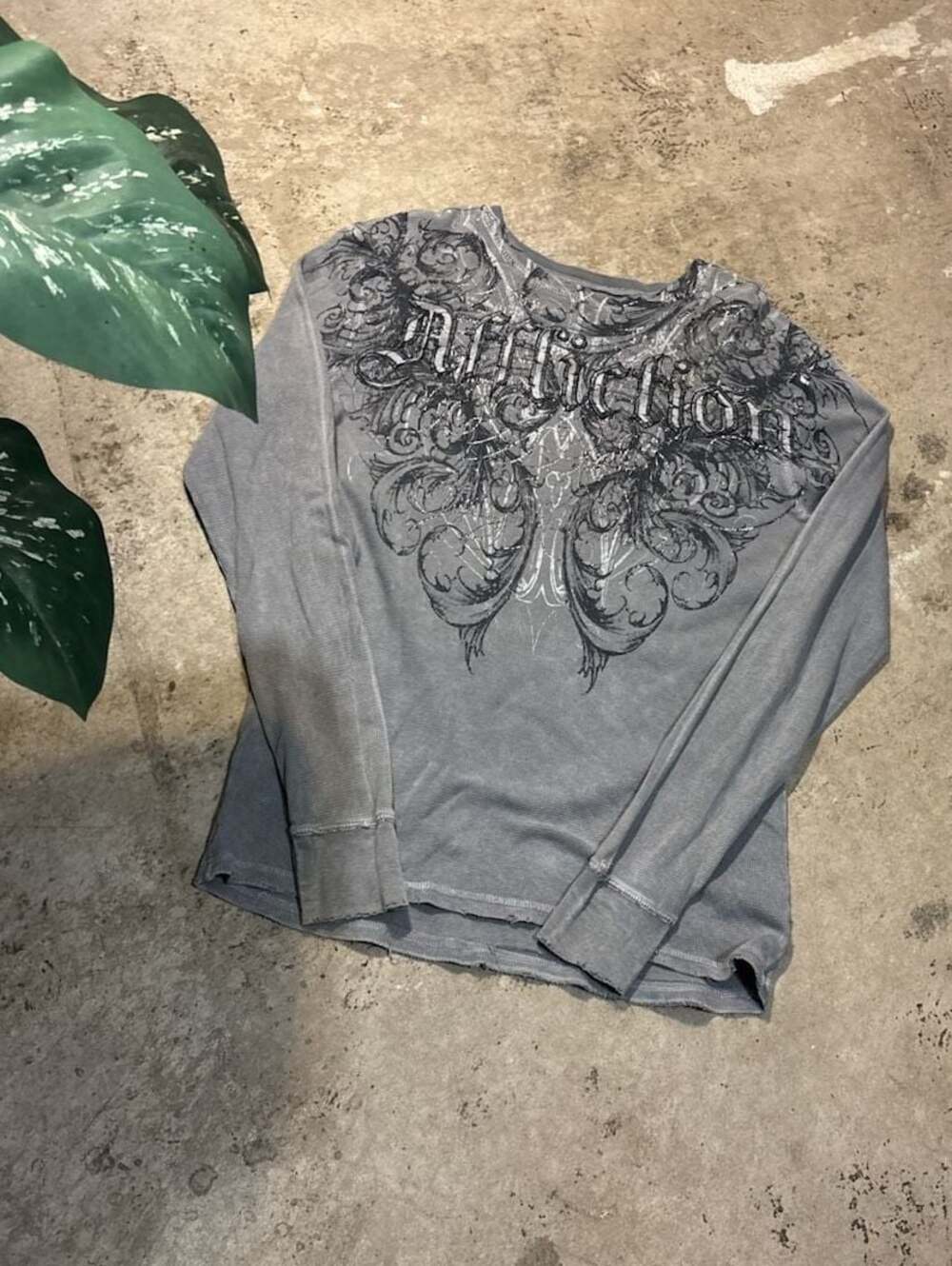 Affliction Graphic Long Sleeve Thermal Shirt